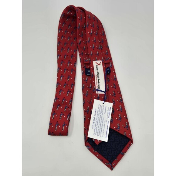 NWT VINEYARD VINES CUSTOM COLLECTION UNCLE SAM RED SILK NECKTIE MENSWEAR TIE - Picture 12 of 12